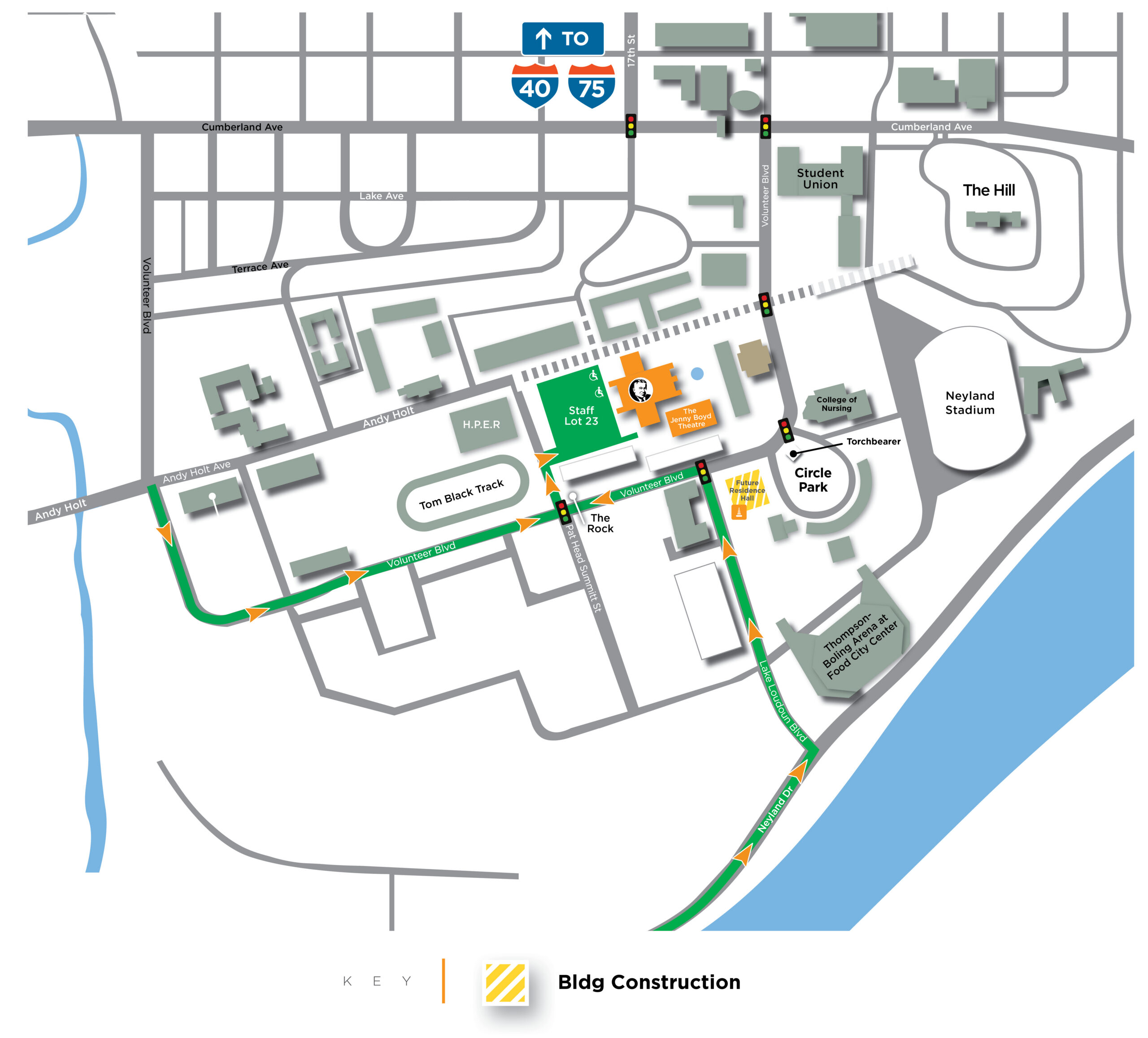 UT Parking Map