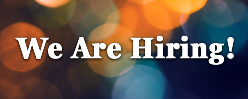 We Are Hiring!